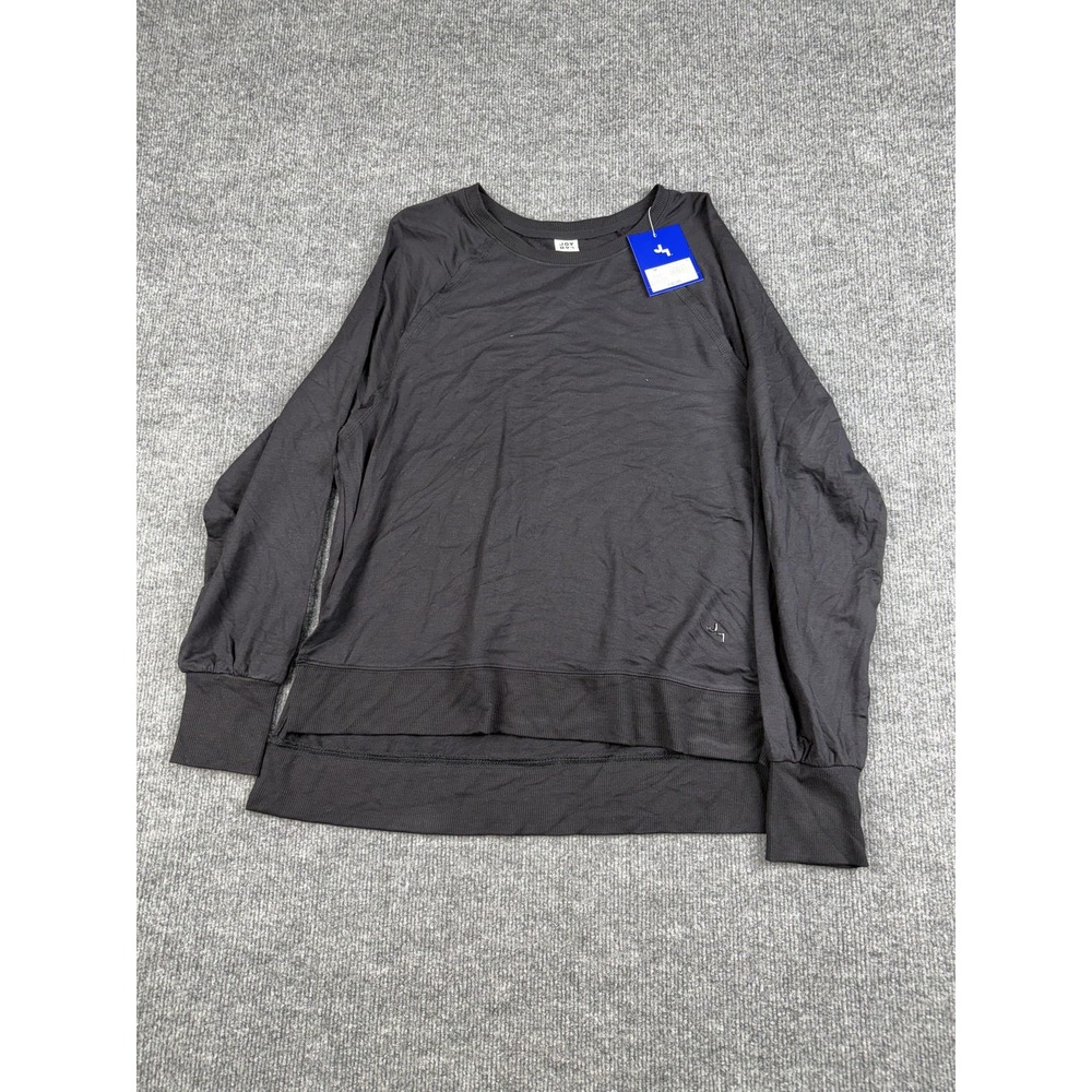 JoyLab Sweatshirt Womens Medium Black Long Sleeve Pullover Thumbholes Lounge - Picture 6 of 10